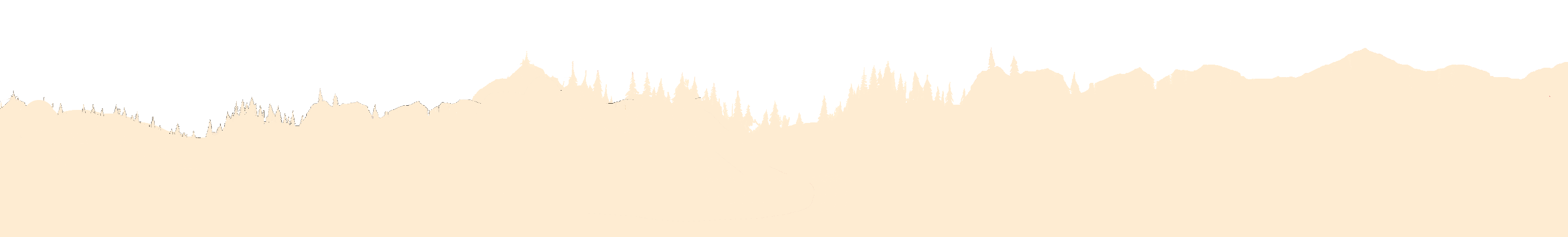 Layer of light orange graphic trees.